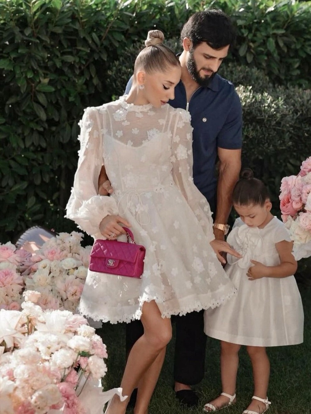 Zimmermann White Floral Lace Mini Dress - Picture 2 of 6